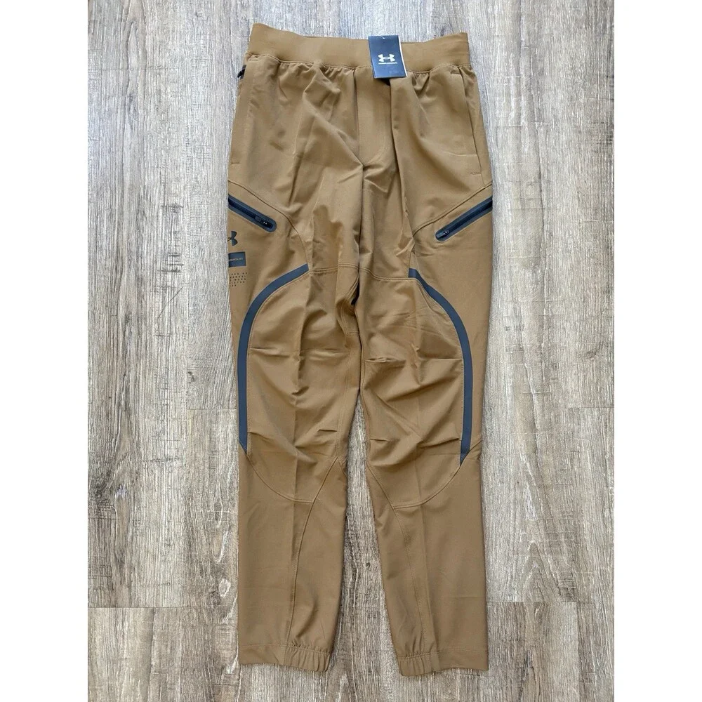 Under Armour Unstoppable Fitted Cargo Pants Brown Men’s Sz Med 1352026 498